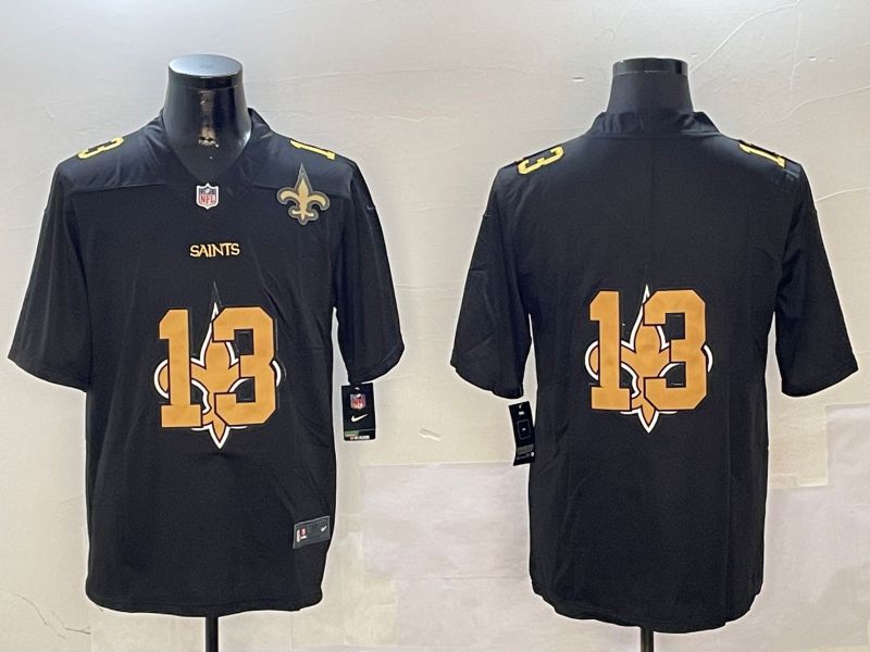 Men New Orleans Saints #13 No Name Black 2024 Nike Limited NFL Jersey style 0102->new orleans saints->NFL Jersey